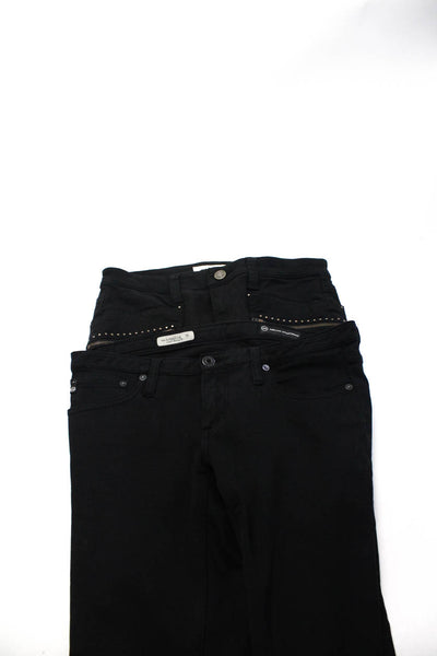 Adriano Goldschmied Women's Low Rise Skinny Jeans Black Size S Lot 2