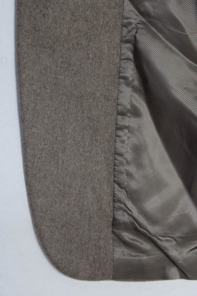 Bachrach Mens Buttoned Collar Long Sleeve Double Pocket Blazer Beige Size EUR44