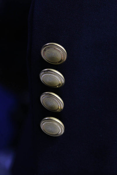 Hart Schaffner Marx Mens Button Darted CollarLong Sleeve Blazer Navy Size EUR42