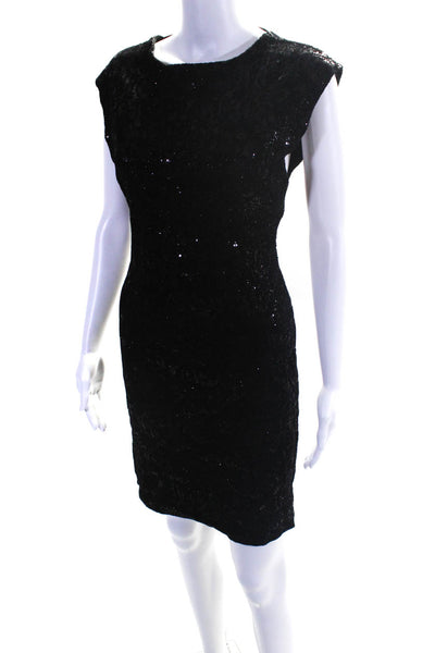 Designer Women's Sequin Mini Dress Black Size S