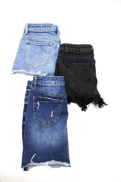 DEX Hidden Jeans Womens Cutoff Denim Shorts Mini Skirt Size 25 Small Lot 3
