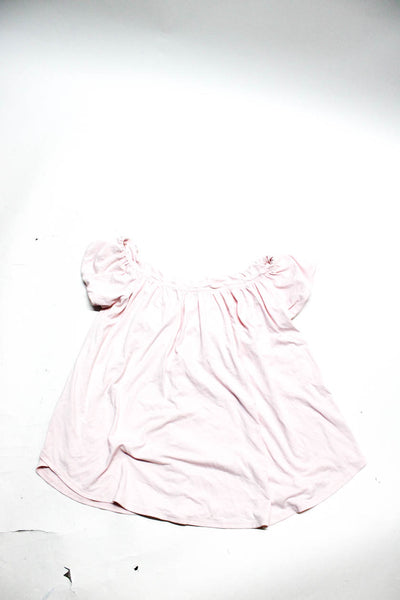 Susana Monaco Womens Pink Off Shoulder Short Sleeve Blouse Top Size XS S lot 2
