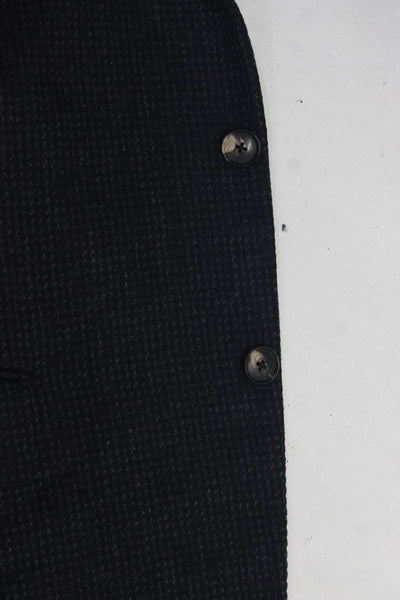 Pal Zileri Men's Wool Cashmere Two Button Blazer Blue Size IT. 52