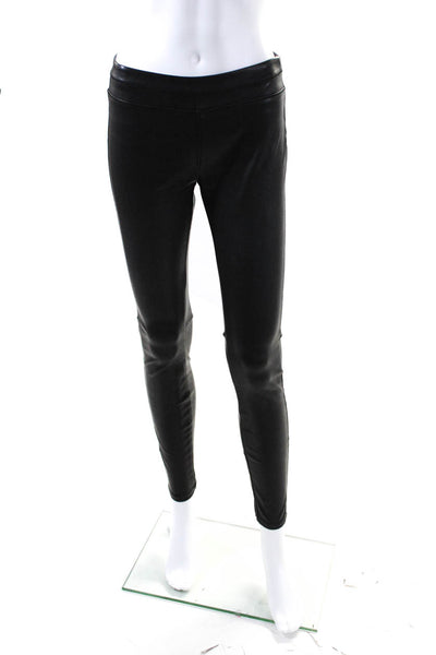 BLANKNYC Womens Solid Low Rise Slim Leg Back Pocket Pants Black Size 26