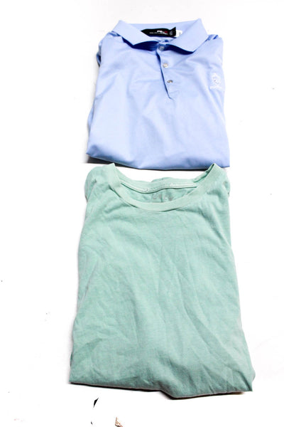 J Crew RLX Ralph Lauren Womens Solid Tee Shirt Polo Shirt Green Blue Size M Lot