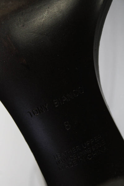 Tony Bianco Womens Leather Ankle Strap Sandal Heels White Size 8
