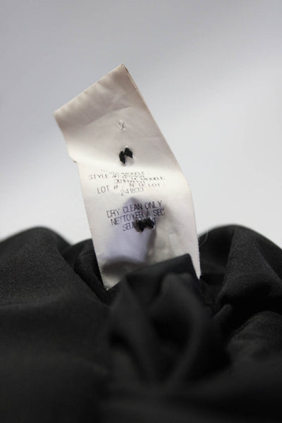 Helmut Lang For Intermix Women's Cotton Linen One Button Blazer Black Size 8