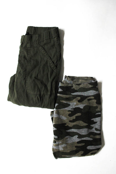 Monrow Sundry Womens Pants Sweatpants Green Size 0 XS Lot 2