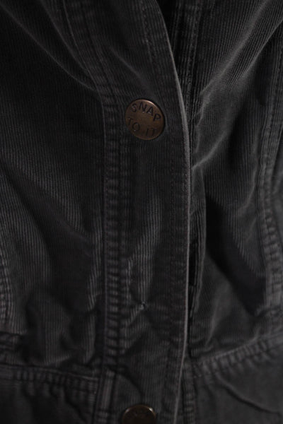 Marc Jacobs Women's Corduroy Snap Jacket Green Size S