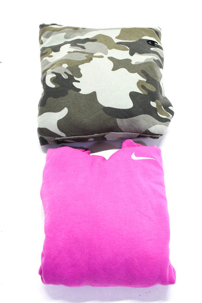 Nike Champion Womens Cotton Drawstring Hoodies Pink Green Size XS XL Lot 2
