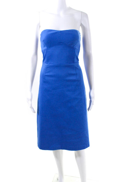 Ted Baker Women's Strapless Dress Blue Size 0