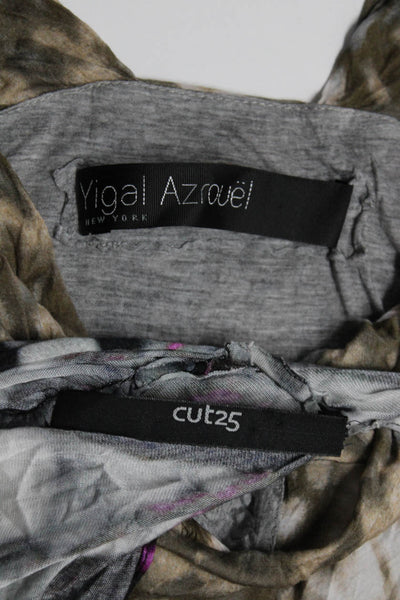 Yigal Azrouel Women's Short Sleeve Blouse Green Size 2
