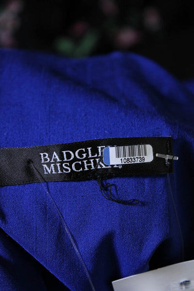 Badgley Mischka Womens Cobalt Racing Gown Size 18 13457747