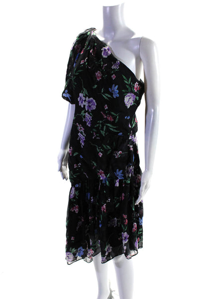Shoshanna Womens Gia One Shoulder Dress Size 10 14769307