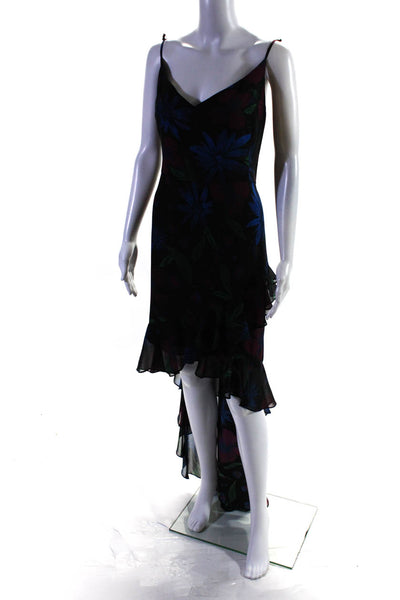 Badgley Mischka Womens Ruffle High Low Dress Size 22 12739334