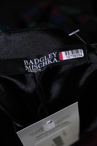 Badgley Mischka Womens Ruffle High Low Dress Size 22 12739334