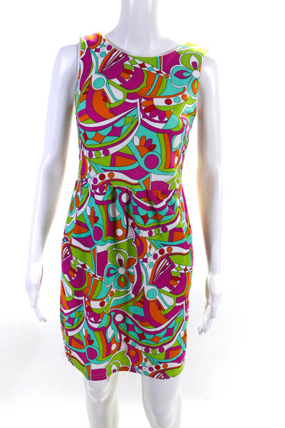 Jude Connally Womens Low Back Boat Neck Tank Dress Multicolor Size XS