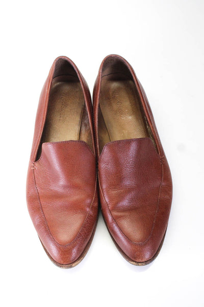 Madewell Mens Round Toe Solid Leather Heel Loafers Brown Size 9.5