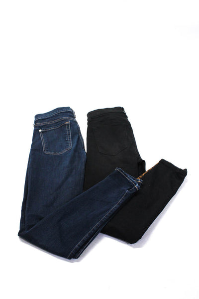 Joe's Collection Womens Skinny Animal Print Denim Jeans Black Blue Size 26 Lot 2