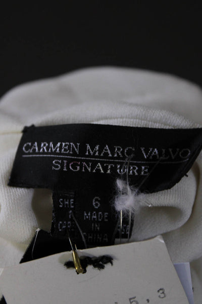 Carmen Marc Valvo Women's Halter Top White Size 6