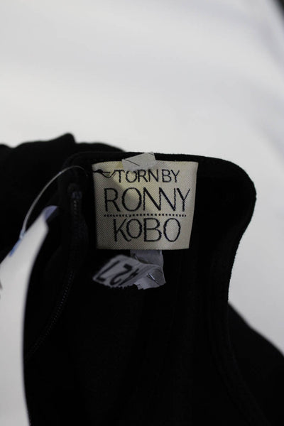 Torn By Ronny Kobo Women's Bodycon Black Beige Dress Size S