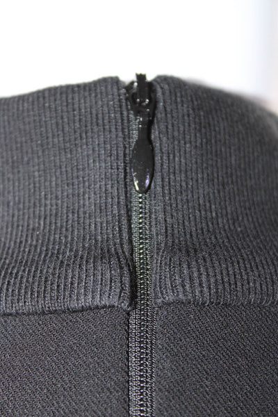 Jonathan Simkhai Womens Wool Lace Trim Cold Shoulder Blouse Top Black Size 4