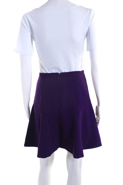 J Crew Womens Spotted Flare Mini Skater Skirt Blue Ivory Purple Size 4 8 Lot 2