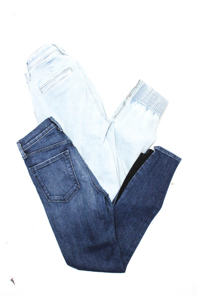 J Brand Womens Blue Mid-Rise Cuff Ankle Jogger Jeans Size 23 lot 2