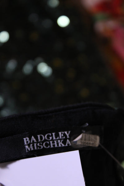 Badgley Mischka Womens Emerald Sequin Gown Size 10 10568453
