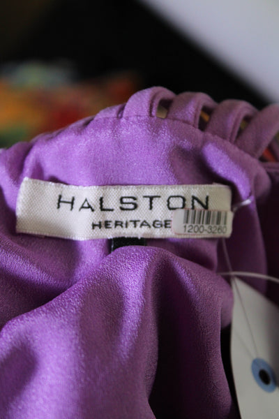 HALSTON Womens Strip Back Dress Size 12 12003260