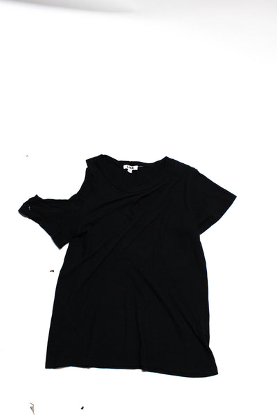 LNA Michael Stars Womens Tees T-Shirts Black Size OS S Lot 2