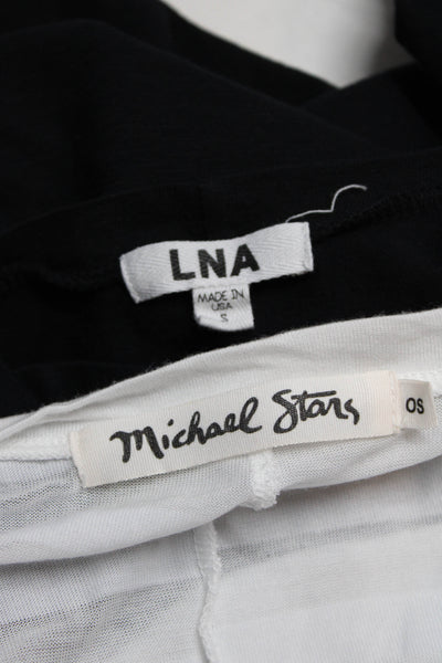 LNA Michael Stars Womens Tees T-Shirts Black Size OS S Lot 2