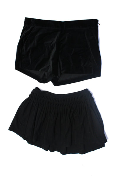 Joie Free People Womens Shorts Skirt Black Size 4 Extra Small Lot 2