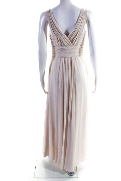 Monique Lhuillier Bridesmaid Womens Blush Rebecca Gown Size 6 11068574