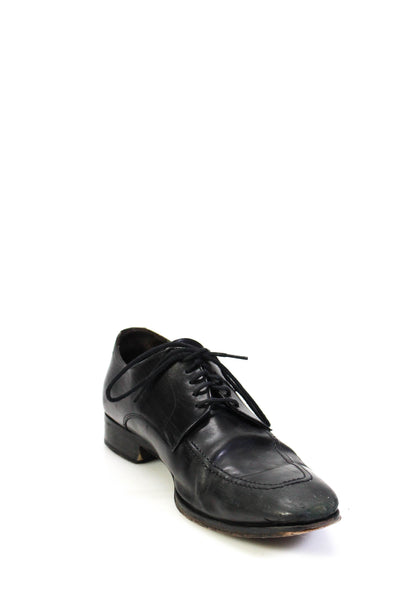 To Boot New York Mens Lace Up Round Toe Oxfords Black Leather Size 11.5