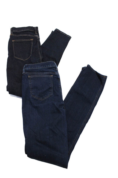 J Crew Womens Dark Wash 5-Pocket Straight Skinny Jeans Blue Size 28 29T Lot 2