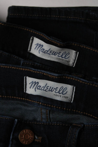 Madewell Women's Slim Cut Dark Wash Jeans Blue Size 28 Lot 2