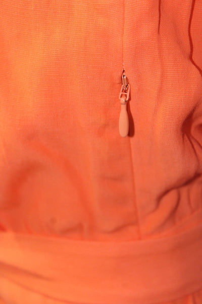 & Other Stories Womens Halter Neck Maxi Dress Orange Size 4