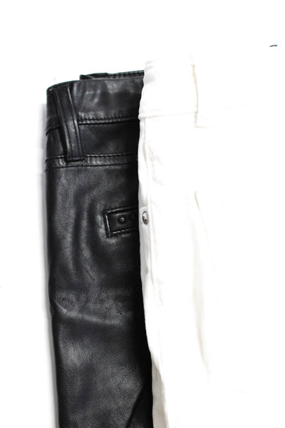 DL1961 BlankNYC Women's Low Rise Distressed Jeans White Black Size 29 Lot 2