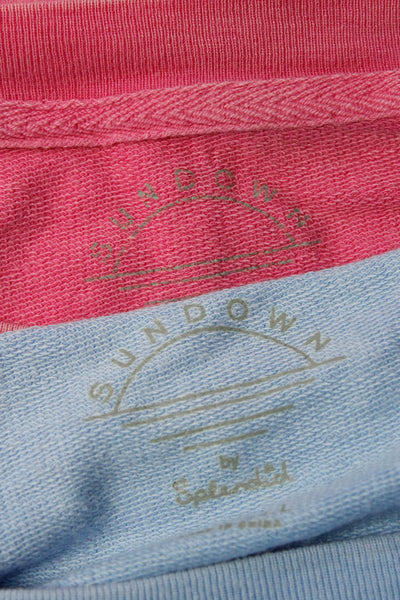 Splendid X Sundown Womens Sweatshirts Blue Pink Size Extra Small Lot 2