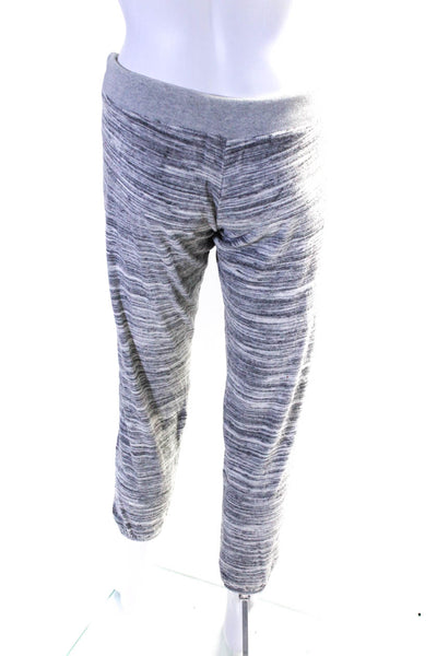 Monrow Womens Striped Sweatpants Hoodie Gray Size Extra Small/Small Lot 2