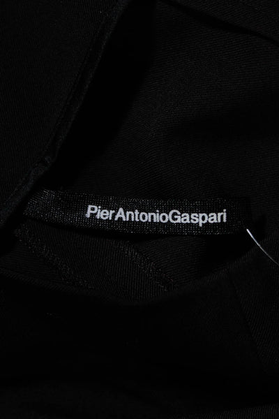 Pier Antonio Gaspari Womens Zip Pleated Straight Leg Dress Pants Brown Size 12