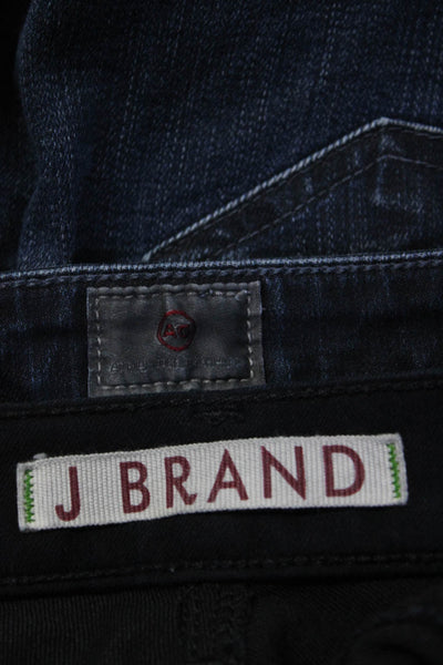 J Brand AG Womens Skinny Jeans Denim Bermuda Shorts Size 27 28 Lot 2