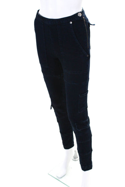 Rachel Comey Women's Cargo Skinny Jeans Dark Blue Size 2