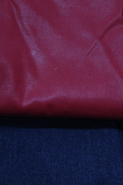 Joe's Collection Womens Solid Metallic Fleece Denim Jeans Red Blue Size30 Lot 2