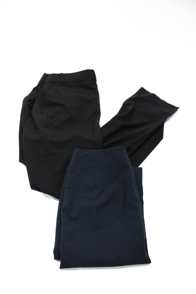 Theory Womens Pencil Skirt Dress Pants Navy Blue Black Size 2 4 Lot 2