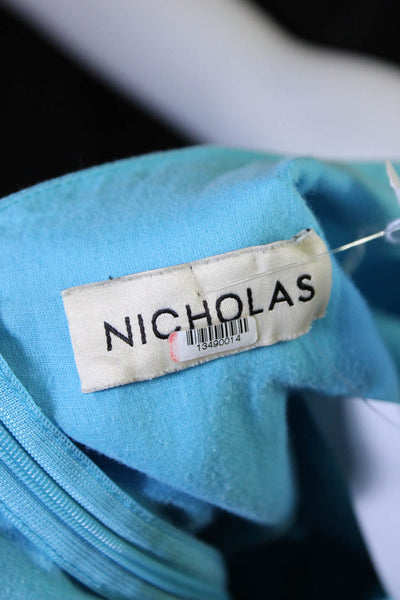 Nicholas Womens Blue Karen Dress Size 4 13490014