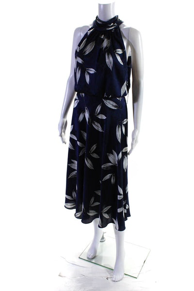 Derek Lam 10 Crosby Womens Black Floral Halter Dress Size 12 11419986
