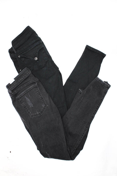 Hudson Lovers + Friends Women's Skinny Jeans Black Size 29 Lot 2