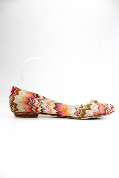 Missoni Women's Zigzag Bow Flats Multicolor Size 37